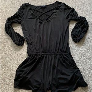 American Eagle Black Romper